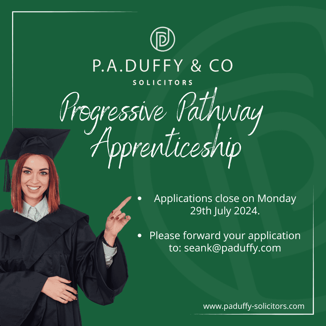 Programa de aprendizagem jurídica da P.A. Duffy & Co Solicitors